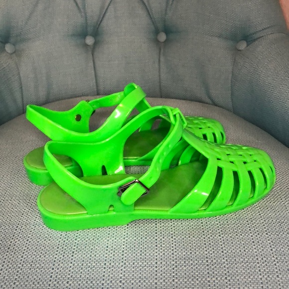 Jeffrey Campbell Havana Last Lime Green Jellies - Picture 5 of 8